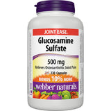 【clearance】 Webber Naturals Glucosamine  Sulfate 500mg, 330 Caps Bonus EXP: 11/2024