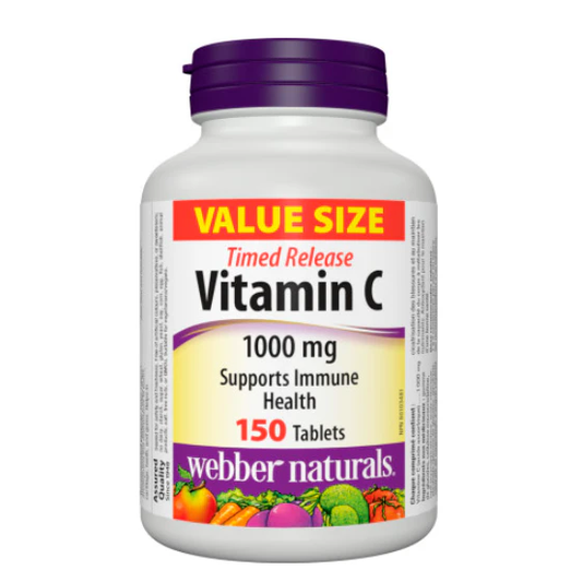 Webber Naturals Vitamin C Timed Release 1000mg, 150 tabs