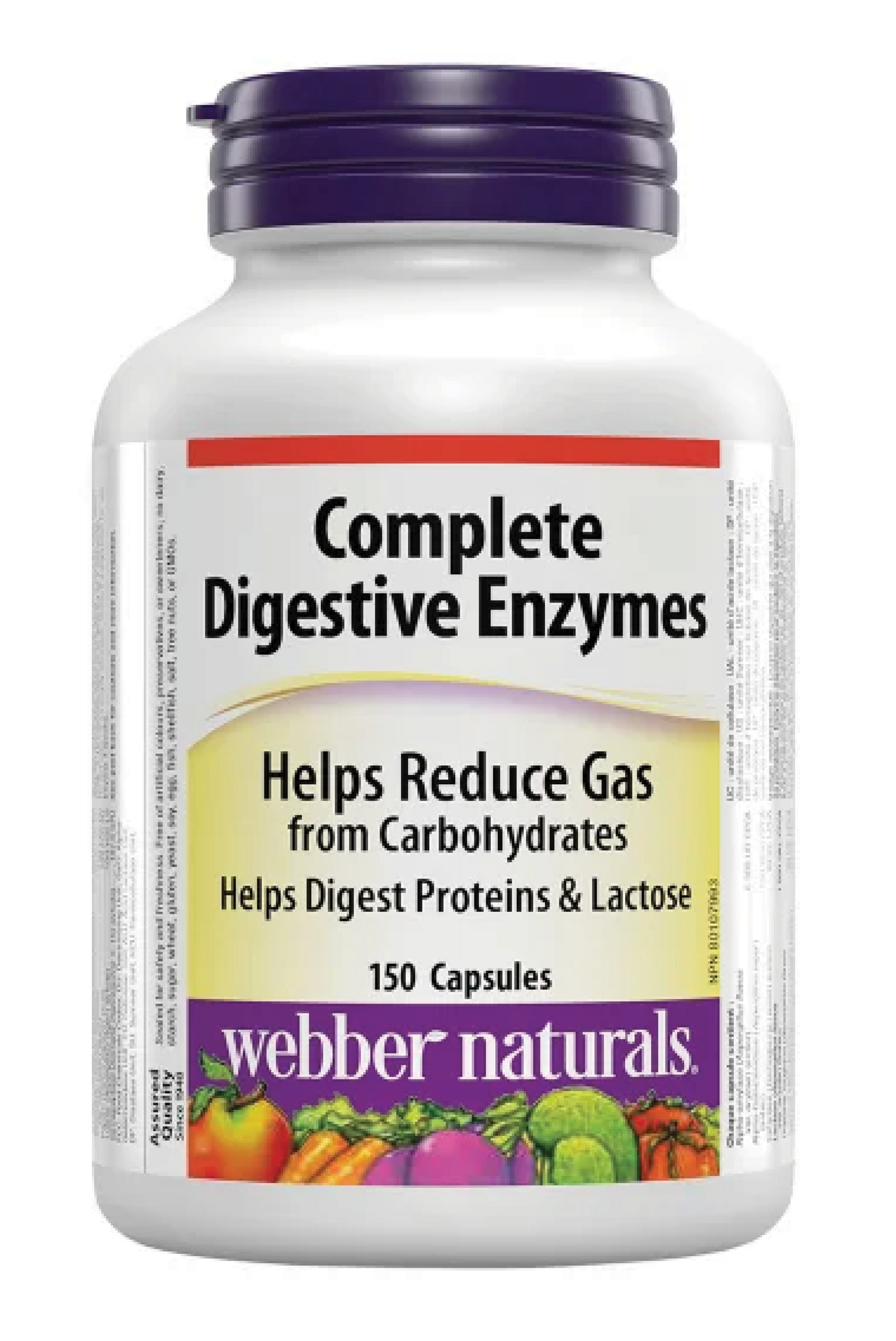 Webber Naturals Complete Digestive Enzymes, 150  capsules