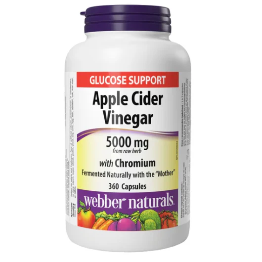 Webber Naturals Apple Cider Vinegar with Chromium 360 Capsules