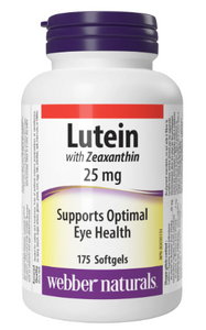 Webber Naturals Lutein Extra Strength, 25mg w/ 5 mg Zeaxanthin, 175 SG