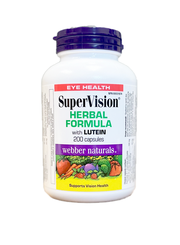 Webber Naturals Supervision Herbal Formula with Lutein 200 capsules