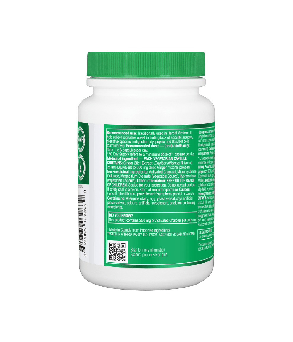 6x Organika Activated Digest Relief 90 Vegetarian Capsules Bundle
