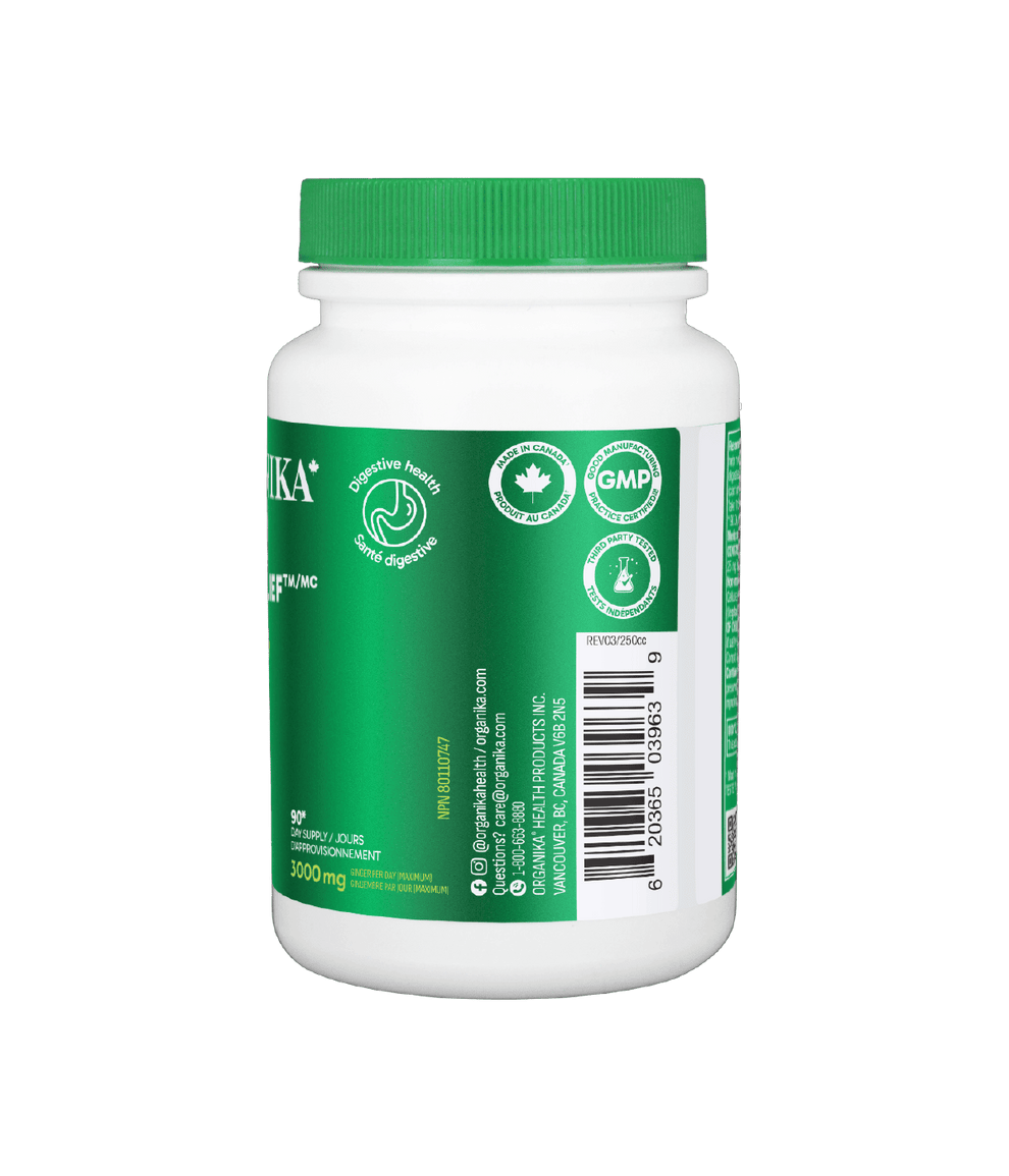 6x Organika Activated Digest Relief 90 Vegetarian Capsules Bundle
