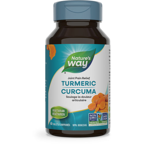 Nature's Way Turmeric Standardized Extract, 60 Tabs Canadian label