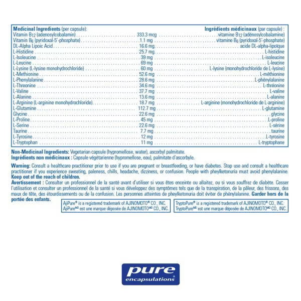 Pure Encapsulations, Amino-NR, 180 Capsule