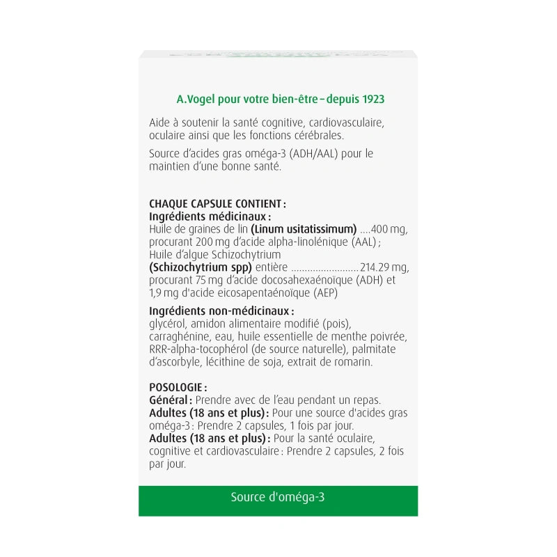 A.Vogel VeganOmega3 100% Vegan Capsules with no Fishy Aftertaste! 60 Caps