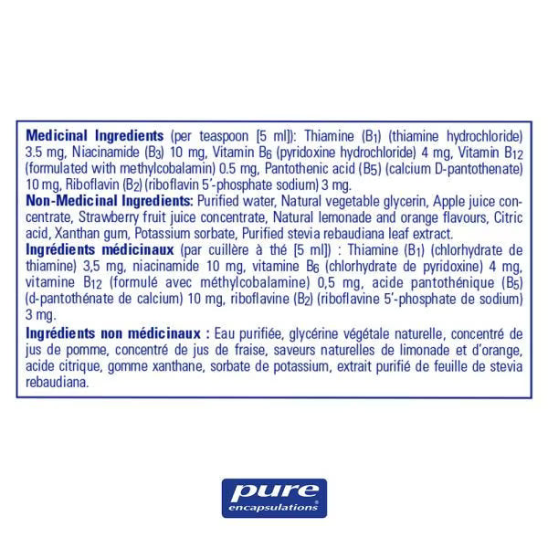 Pure Encapsulations, B-Complex Liquid, 140 ml