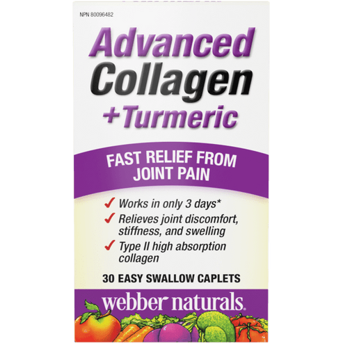 Webber Naturals Advanced Collagen + Turmeric, 30 caps