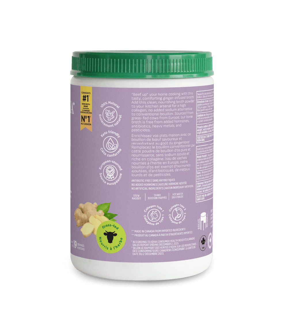 6x Organika Beef Bone Broth Ginger Protein Powder 300g Bundle