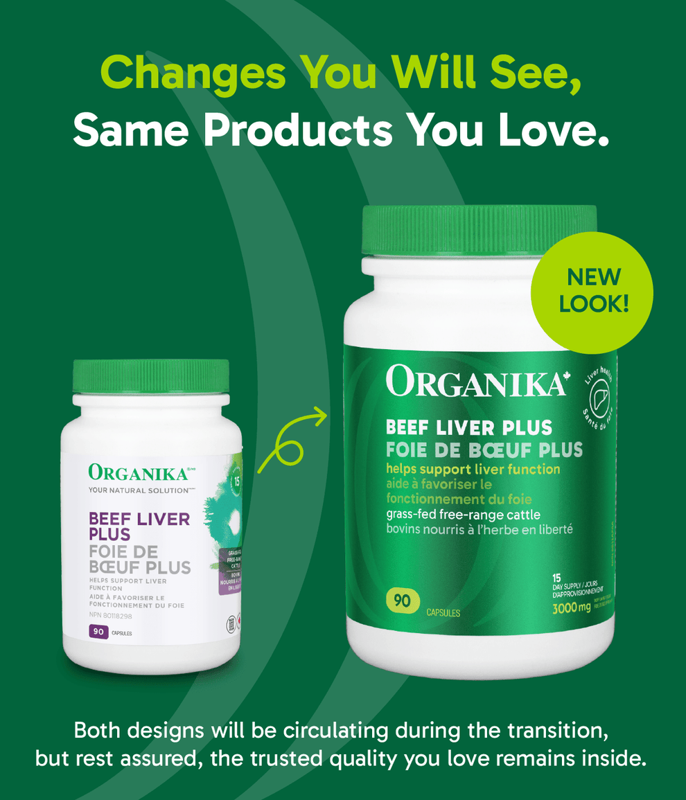 6x Organika Beef Liver Plus 90 capsules Bundle
