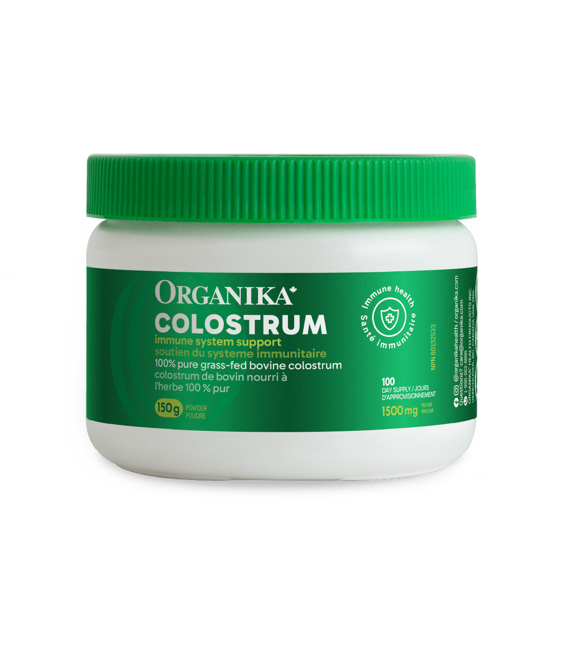 6x Organika Colostrum Powder 150 g Bundle