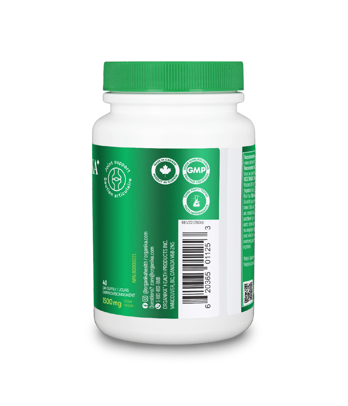 6x Organika Curcumin 500mg 120 capsules Bundle