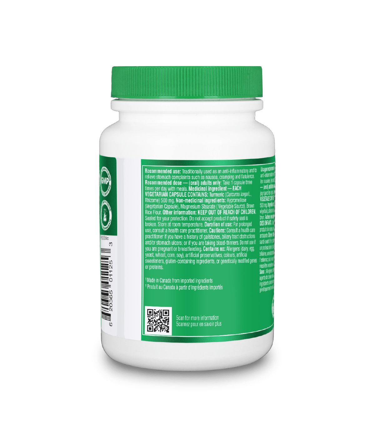 6x Organika Curcumin 500mg 120 capsules Bundle
