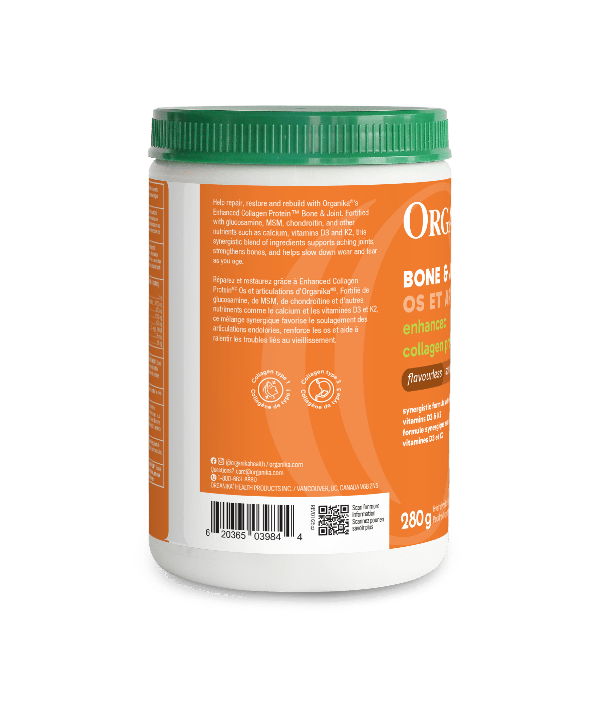 6x Organika Enhanced Collagen™ Bone & Joint 280g Bundle