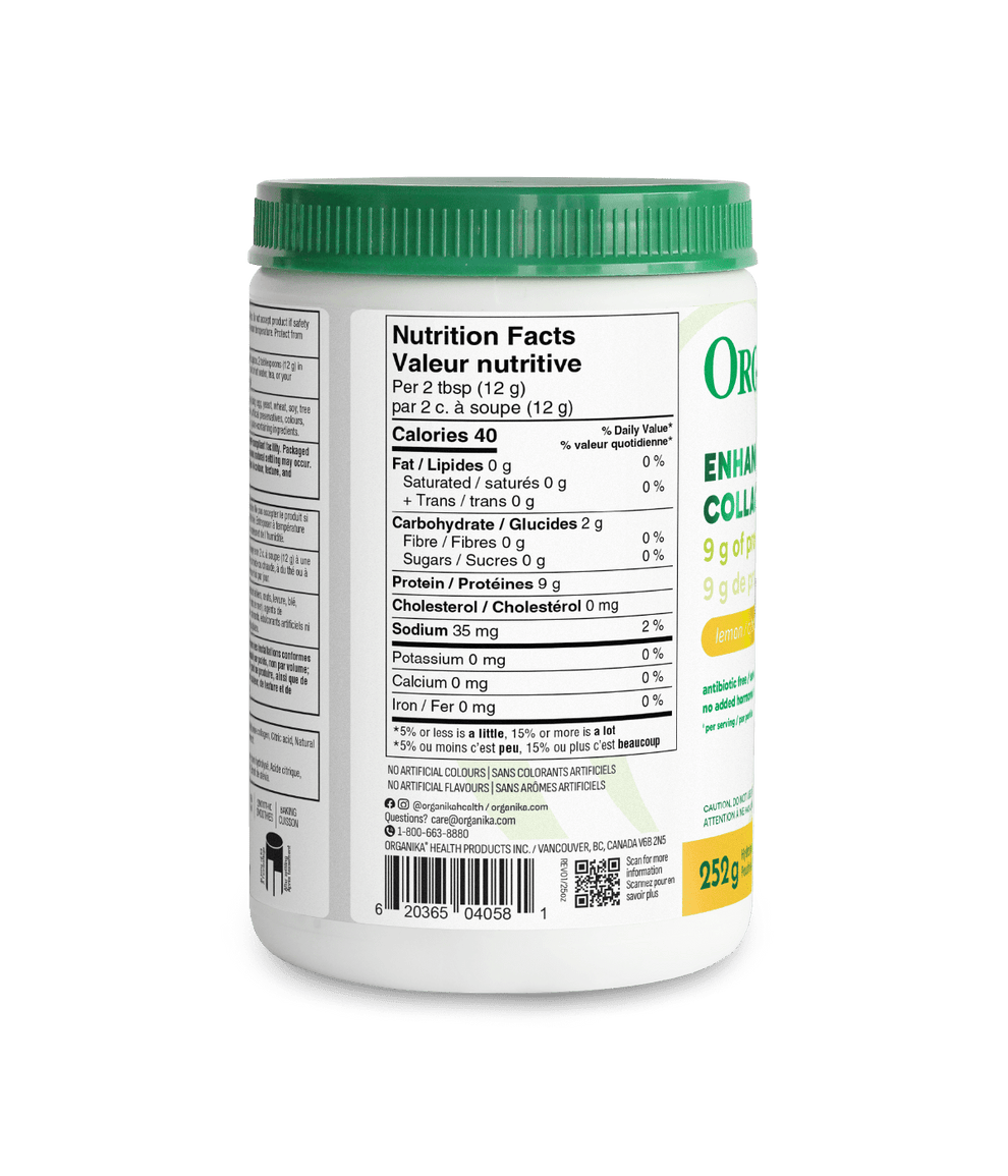 6x Organika Lemon Enhanced Collagen 250g Bundle