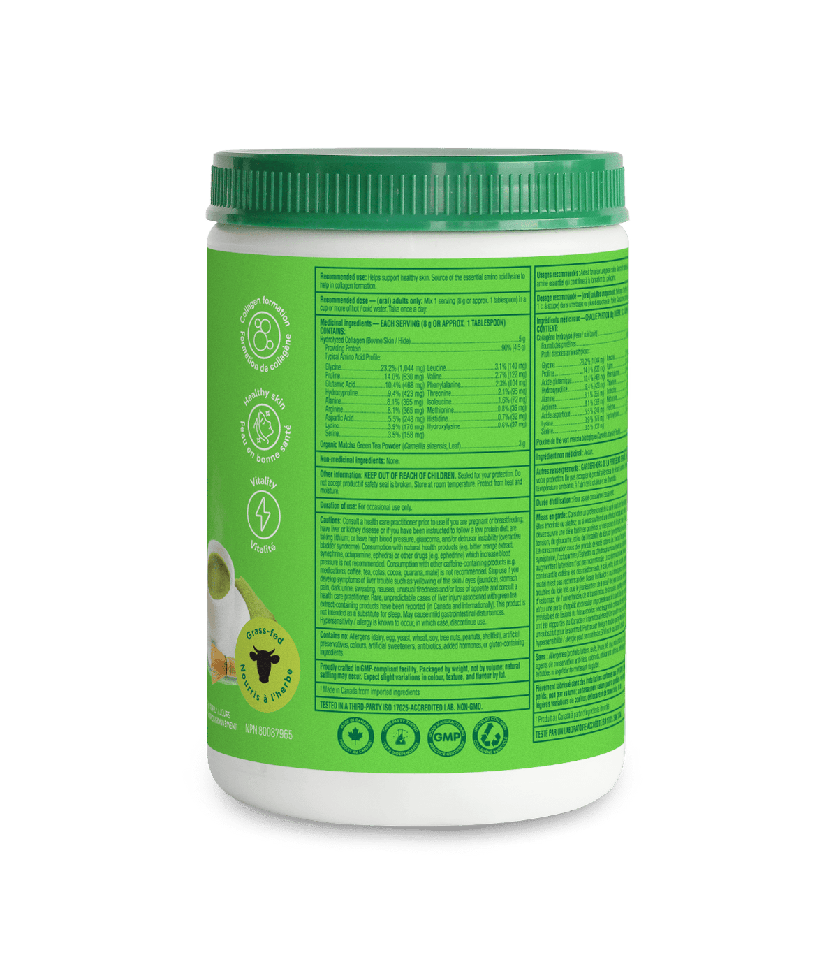 6x Organika Enhanced Collagen Vitality Matcha 250g Bundle