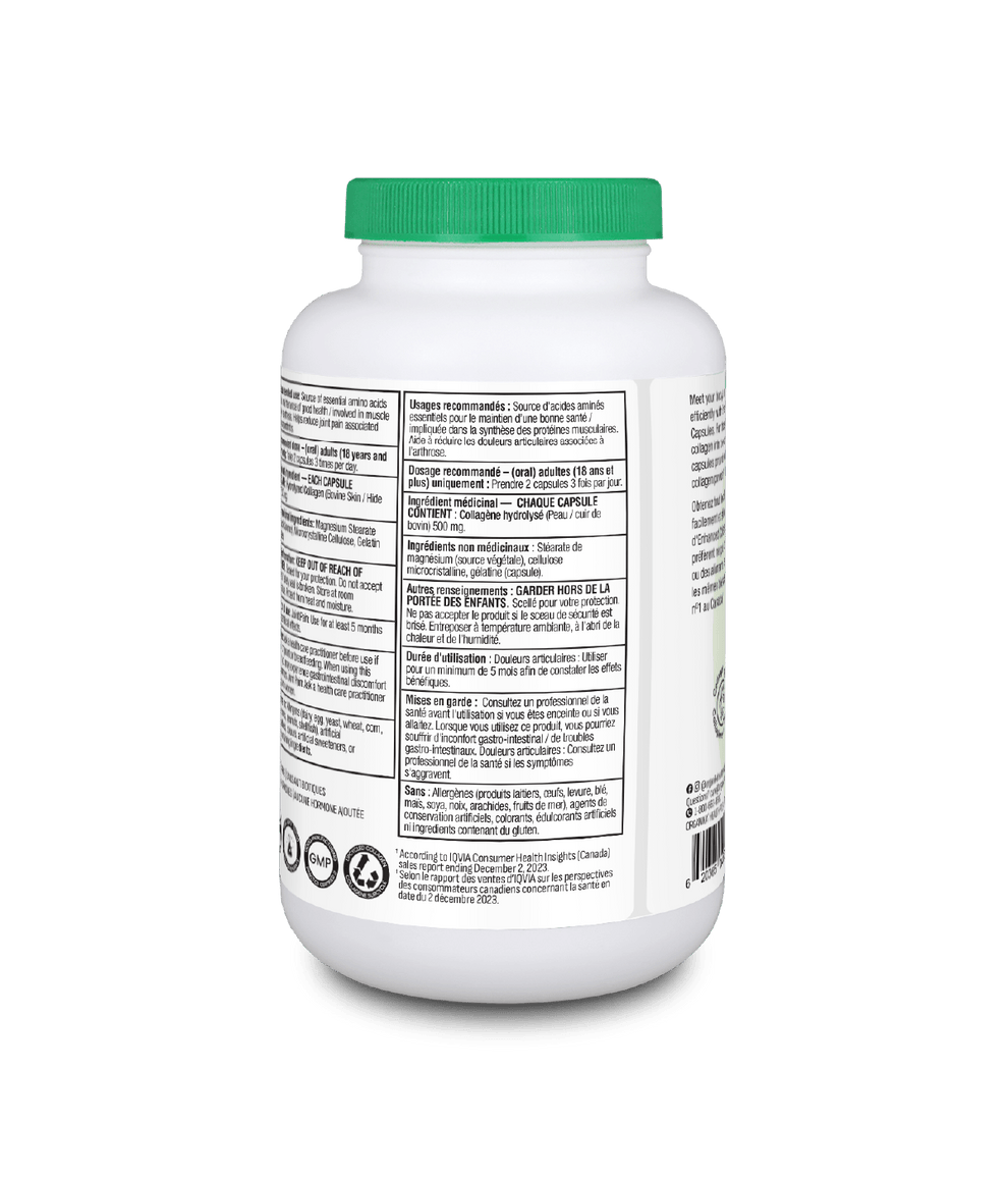 6x Organika Enhanced Collagen Original 500g, 240 Capsules Bundle