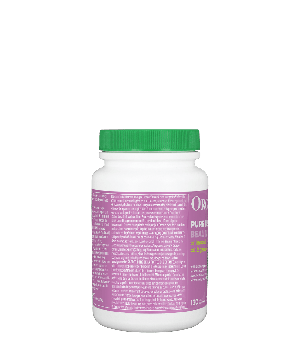 [優惠組合] 6瓶x Organika Pure Beauty 強效美容膠原蛋白 2600mg，120 粒裝