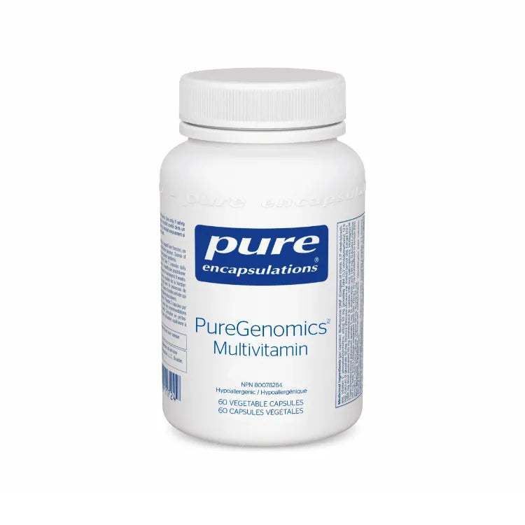 Pure Encapsulations PureGenomics复合维生素胶囊 60粒 高生物活性成分 添加护眼成分