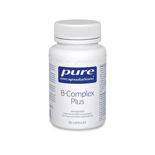 Pure Encapsulations, B-Complex Plus, 60 Vegetarian Capsules Sold online by natvd.com Canada