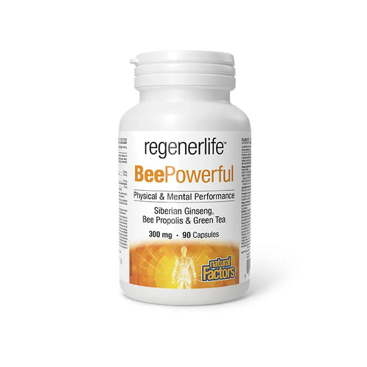 Regenerlife BeePowerful supplement bottle on a white background