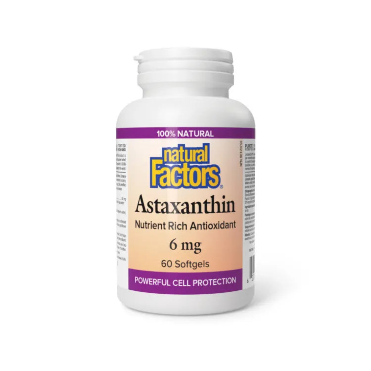 Natural Factors Astaxanthin 6mg 60 Softgels