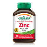 2 x Jamieson Zinc 50 mg Time Release 90 tablets Bundle