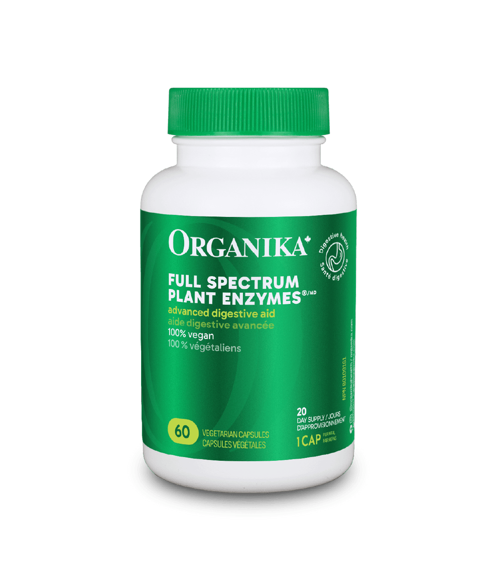 6 Organika Full Spectrum Plant Enzymes 500mg 60 vegetarian capsules Bundle