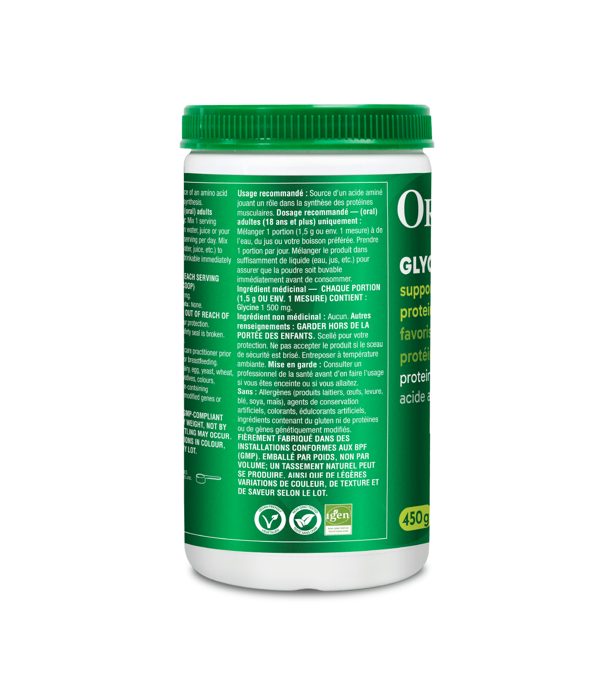 6x Organika Glycine 450g Powder Bundle