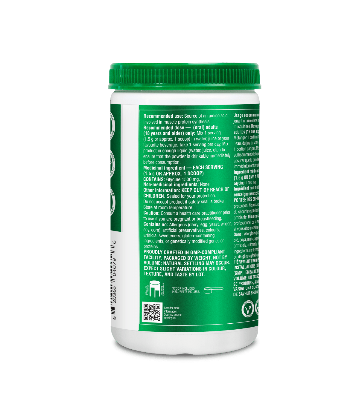 6x Organika Glycine 450g Powder Bundle
