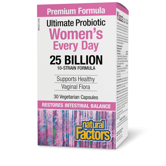 Natural Factors Women’s Every Day Probiotic 25 Billion (30 VCaps)