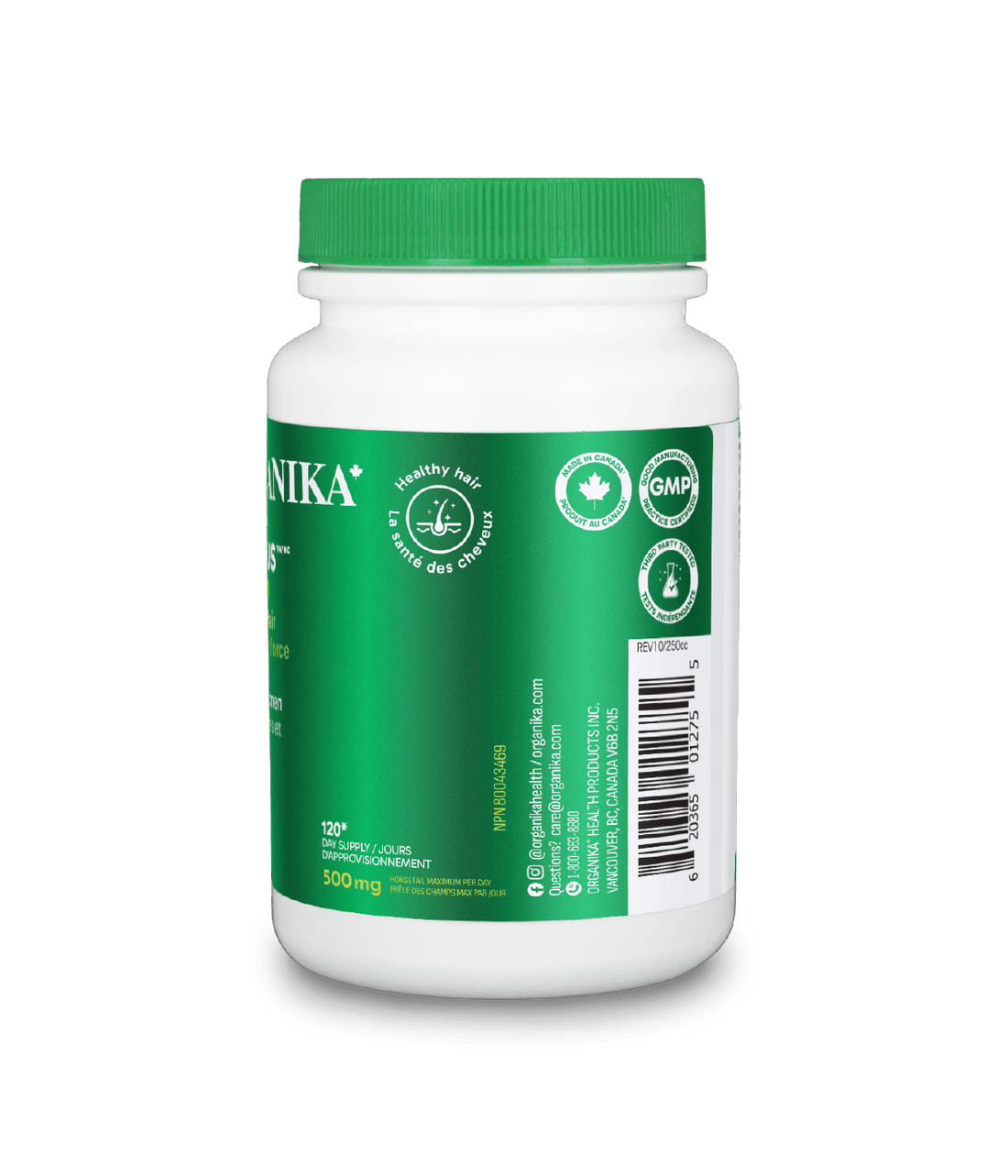 6x Organika Hair Plus 120 capsules Bundle