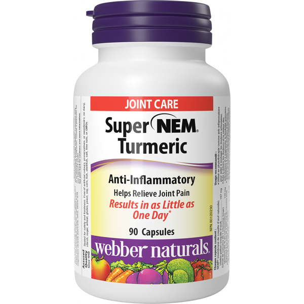 Webber Naturals Super NEM® Turmeric, 90 capsules
