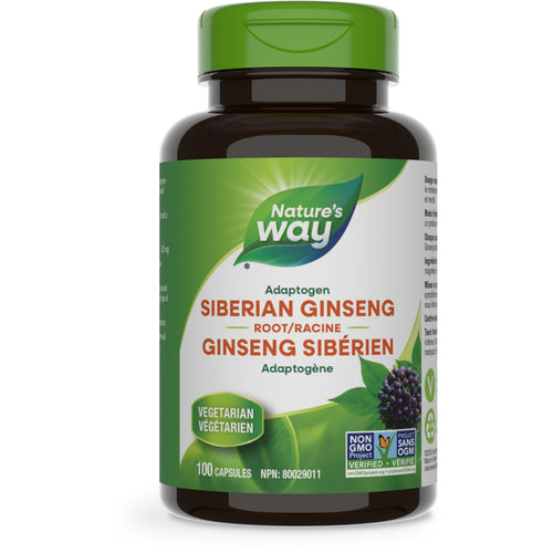 Nature's Way Siberian Ginseng 100 veg caps Canada