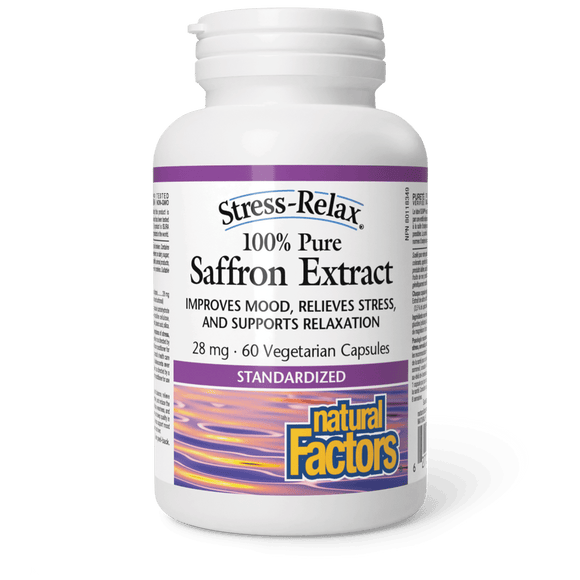 Webber Naturals Saffron Extract 100% Pure 28 mg, Stress-Relax, 60 Vcapules