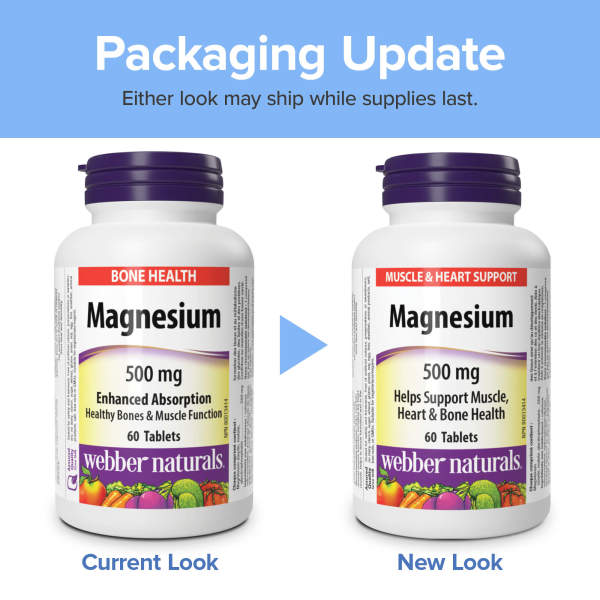 Webber Naturals Magnesium 500mg 60 tablets