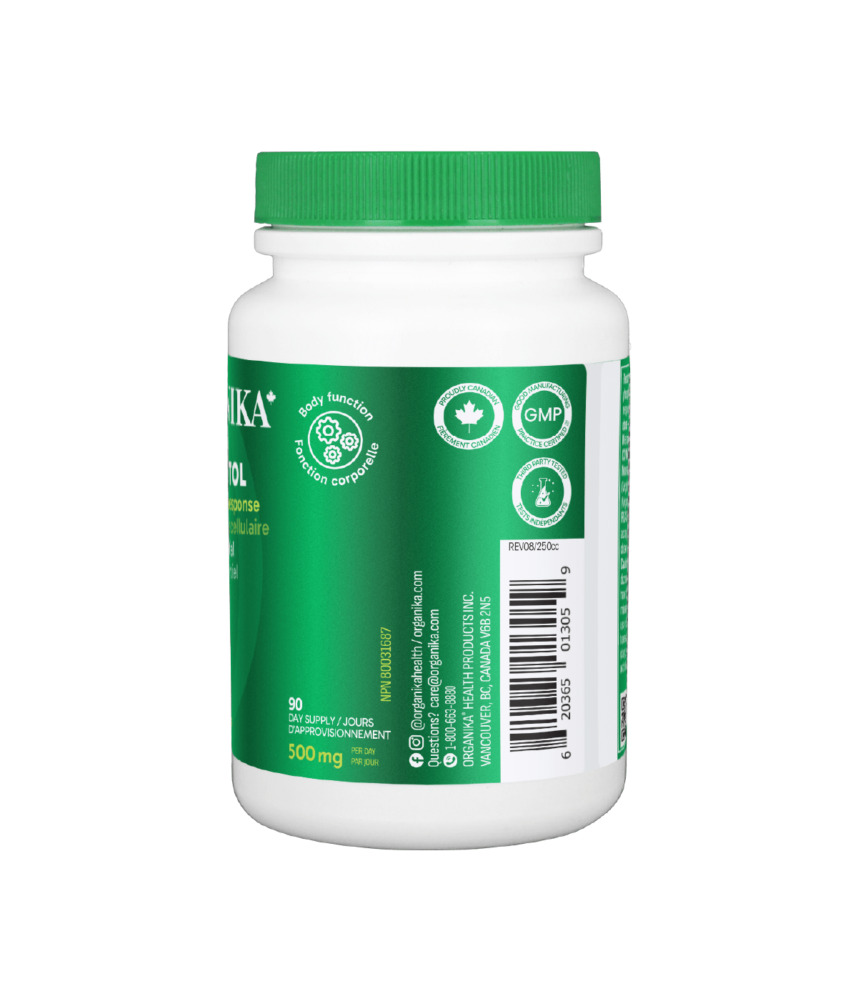 6x Organika Inositol (Myo-Inositol) 500mg 90 vegetarian capsules Bundle