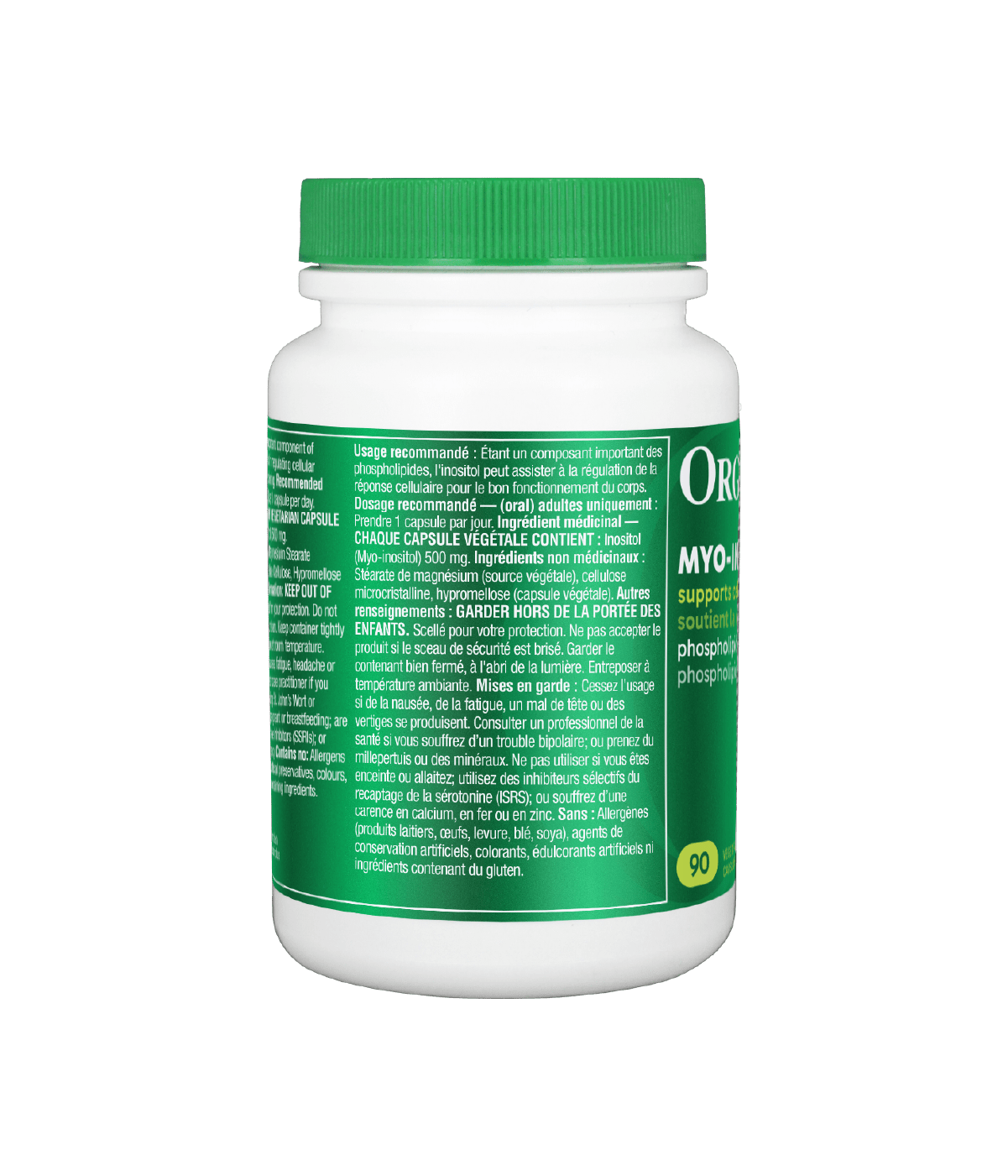 6x Organika Inositol (Myo-Inositol) 500mg 90 vegetarian capsules Bundle