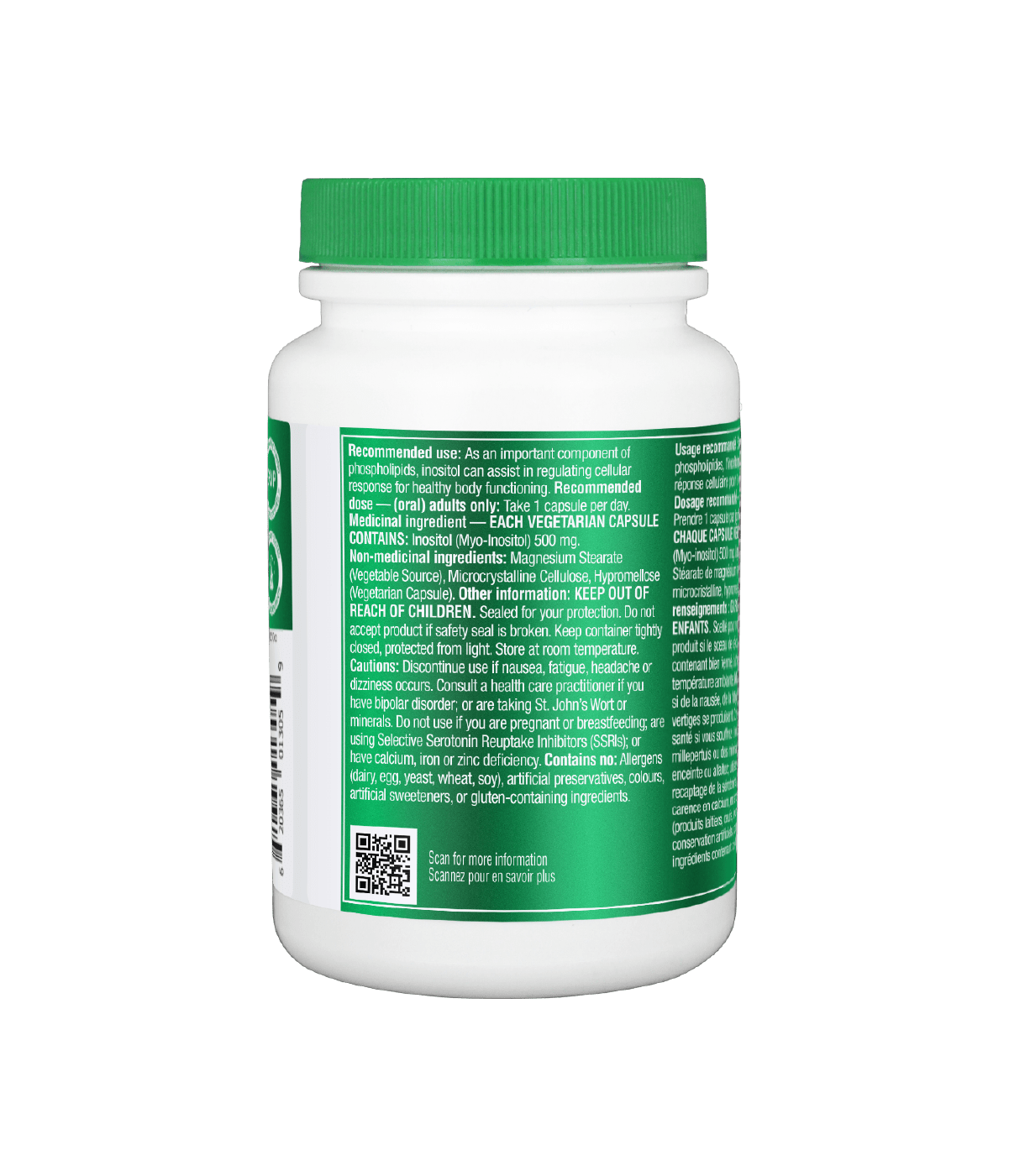 6x Organika Inositol (Myo-Inositol) 500mg 90 vegetarian capsules Bundle