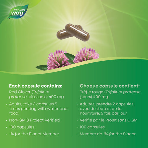 Nature's Way Red Clover Blossom and Herb 100 caps
