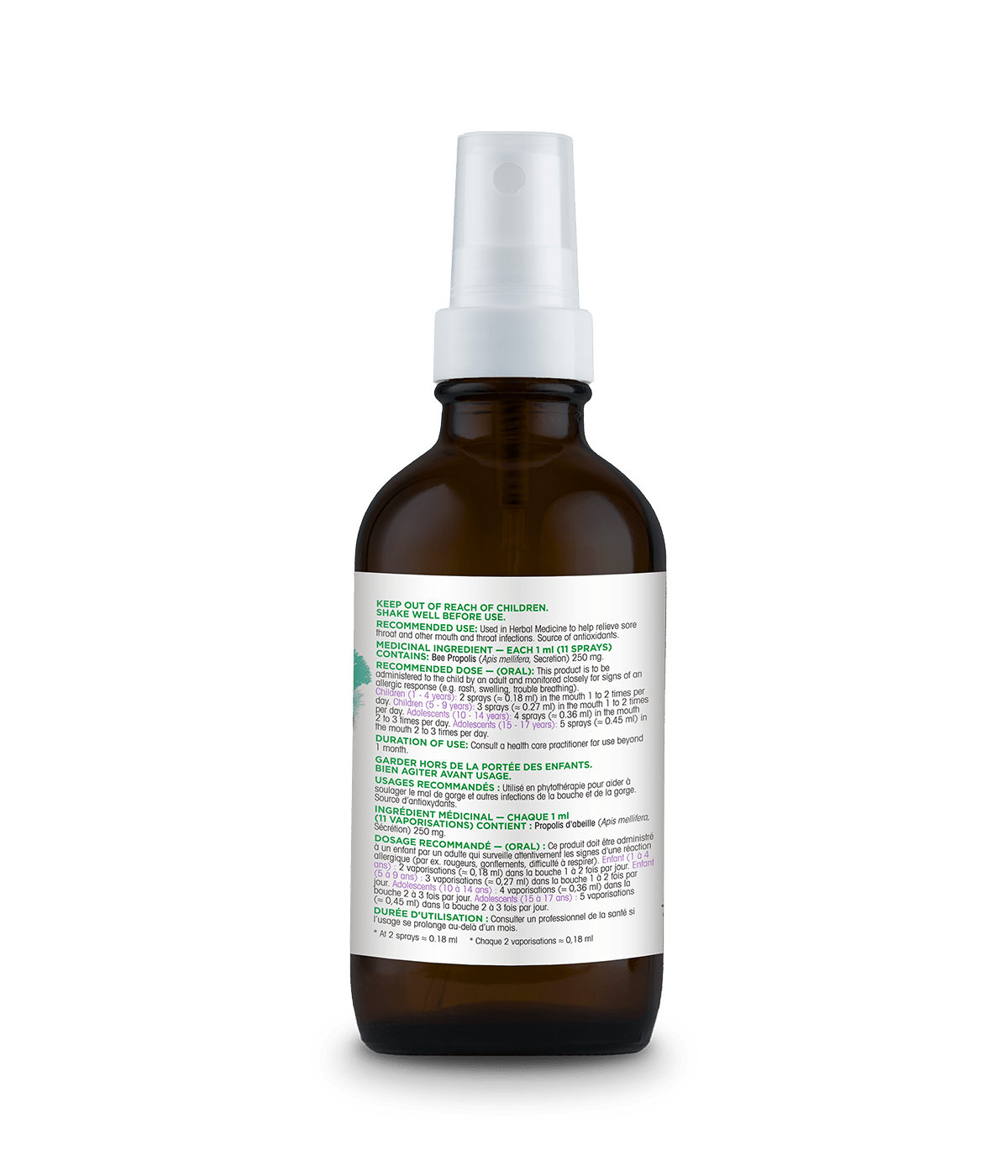 Organika Bee Propolis Spray with Elderberry 30 ml