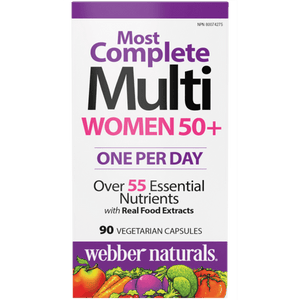 Webber Naturals  Women's 50+ Most Complete Multi 90 Vegetarian Capsules Canadian version