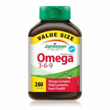 【清倉特價】Jamieson Omega 3-6-9 魚油，280 粒軟膠囊 有效期至2026年1月