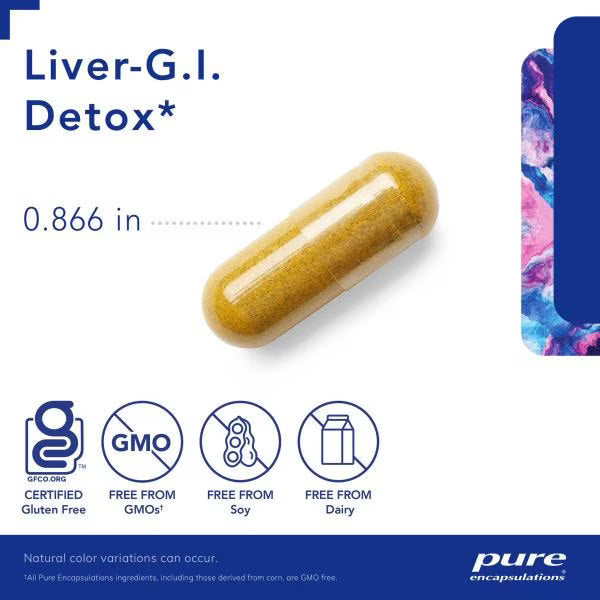 Pure Encapsulations, Liver-G.I. Detox, 60 Vegetarian Capsules