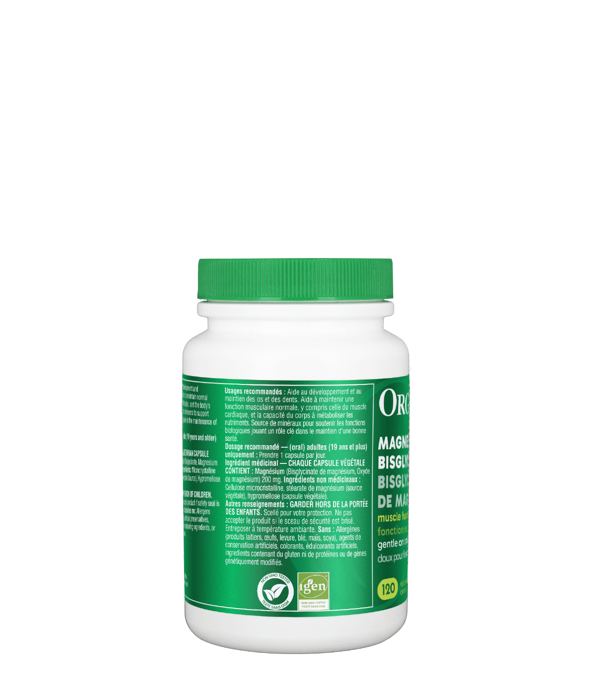 Organika Magnesium Bisglycinate 120vcaps