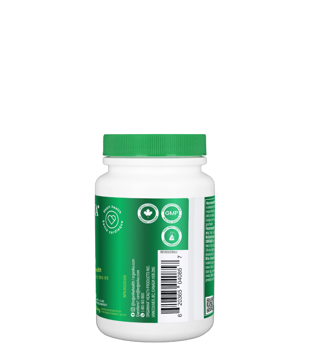 Organika Magnesium Bisglycinate 120vcaps