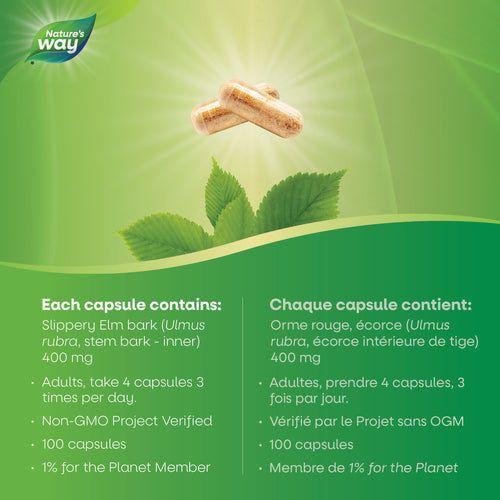 Nature's Way 赤榆皮 鎮定止瀉膠囊，100顆