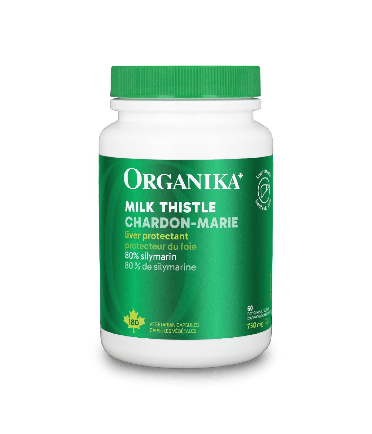 6x Organika Milk Thistle 250mg 180 vegetarian capsules Bundle