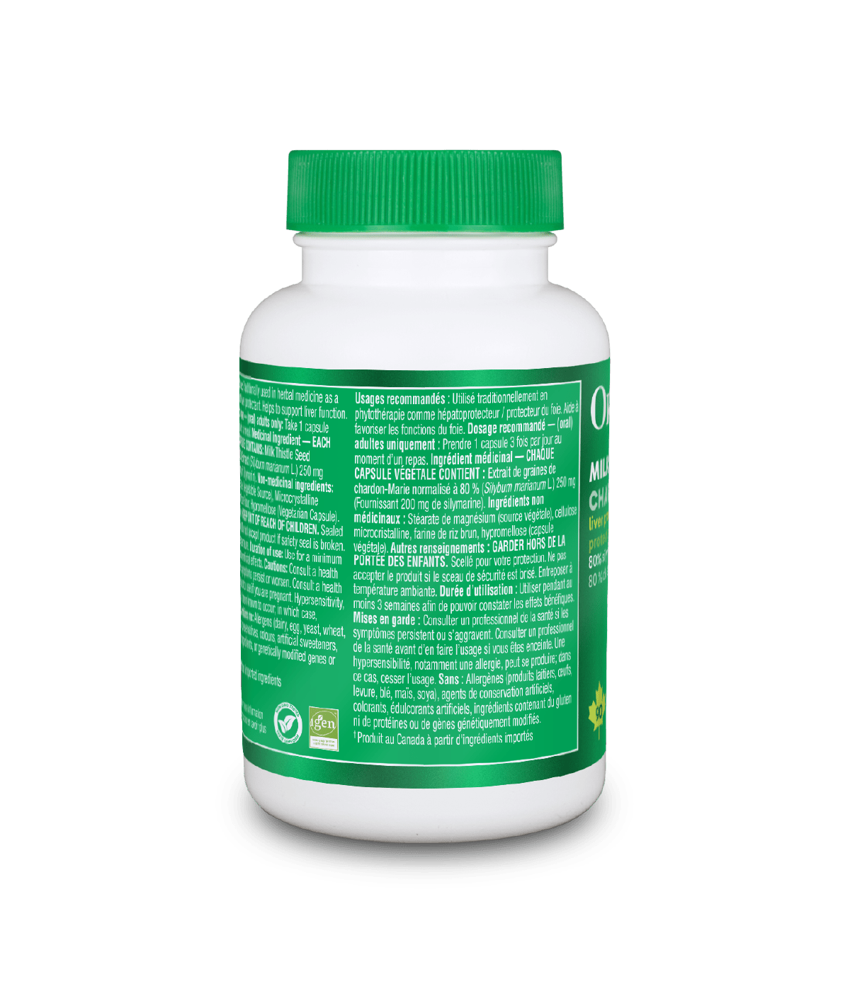6x Organika Milk Thistle 250mg 90 vegetarian capsules Bundle